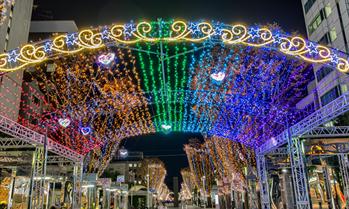 静岡市で開催される青葉シンボルロードイルミネーションのイメージ写真です。