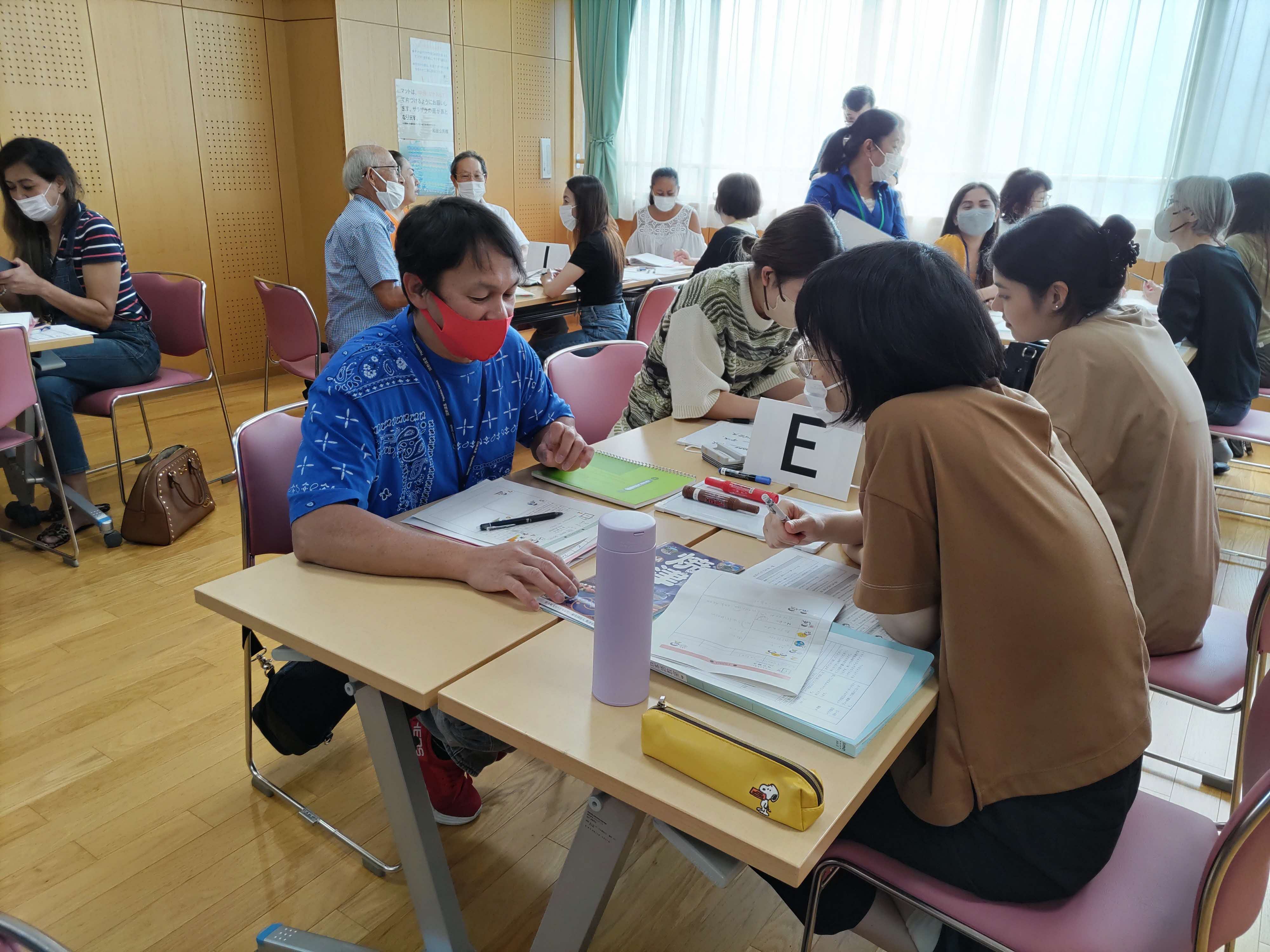 はじめての日本語教室の様子