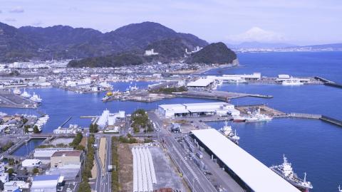 候補写真2：富士山と港