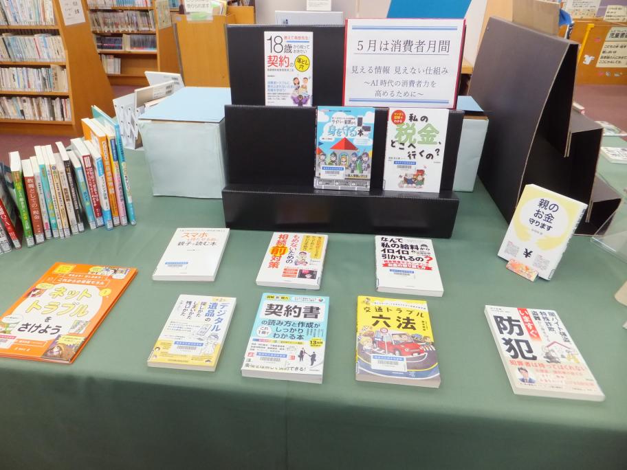 焼津図書館での展示の様子