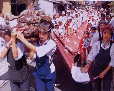 獅子木遣りの写真