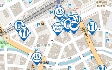 焼津データマップ表示イメージ