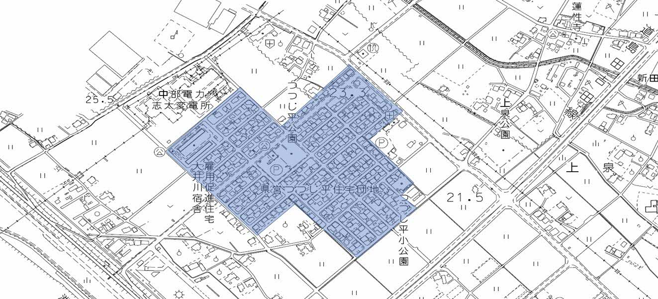 つつじ平住宅団地下水処理場