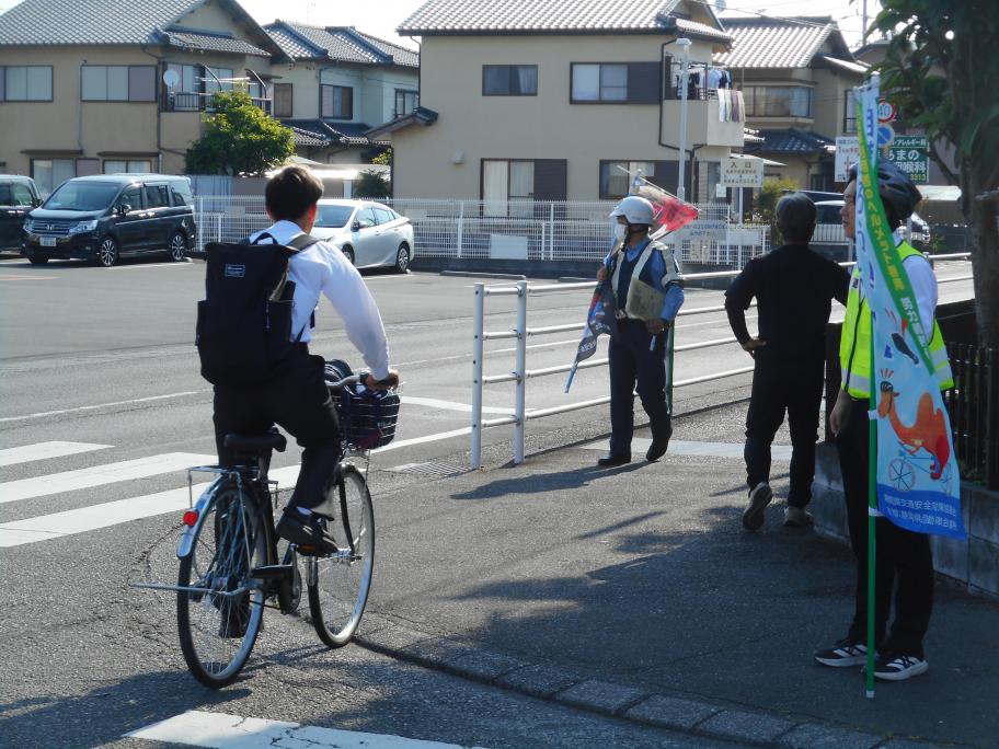 【2026年5月15日実施】自転車安全利用キャンペーン指導強化の日（焼津中央高校）
