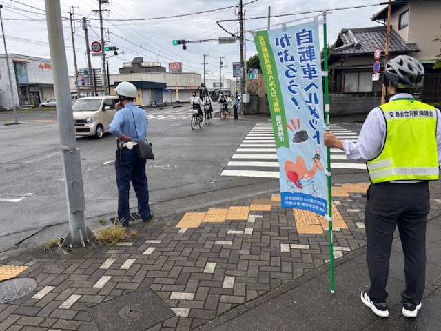 【令和7年10月20日】自転車マナー向上（焼津水産高校）