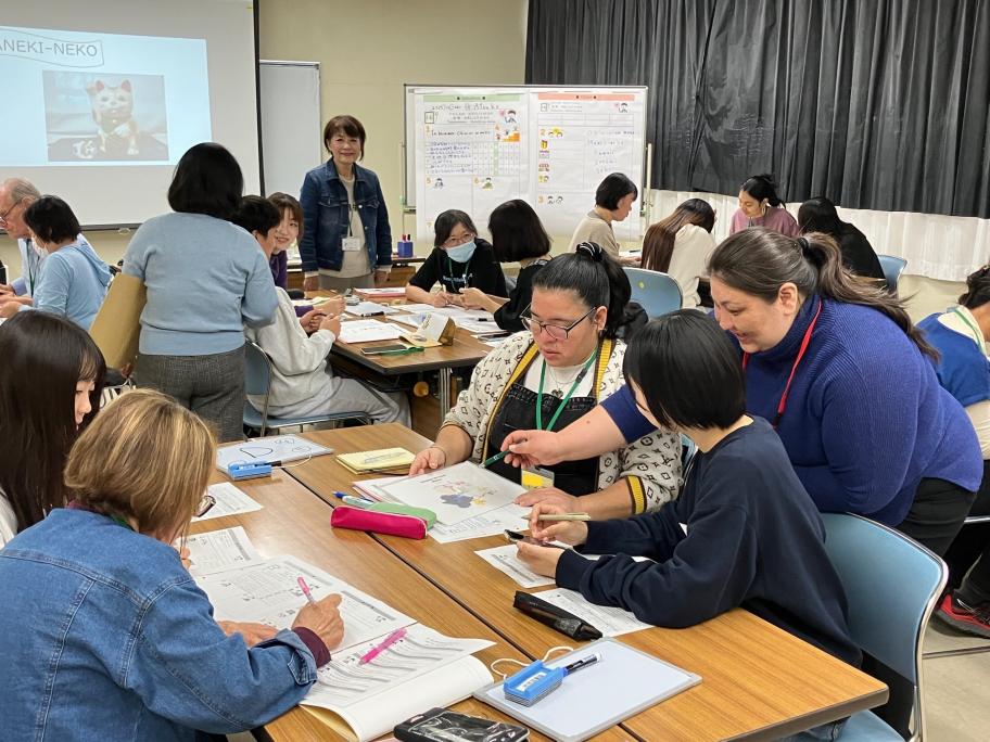 はじめての日本語教室の様子
