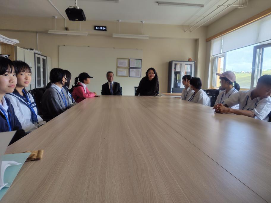 学校訪問の様子