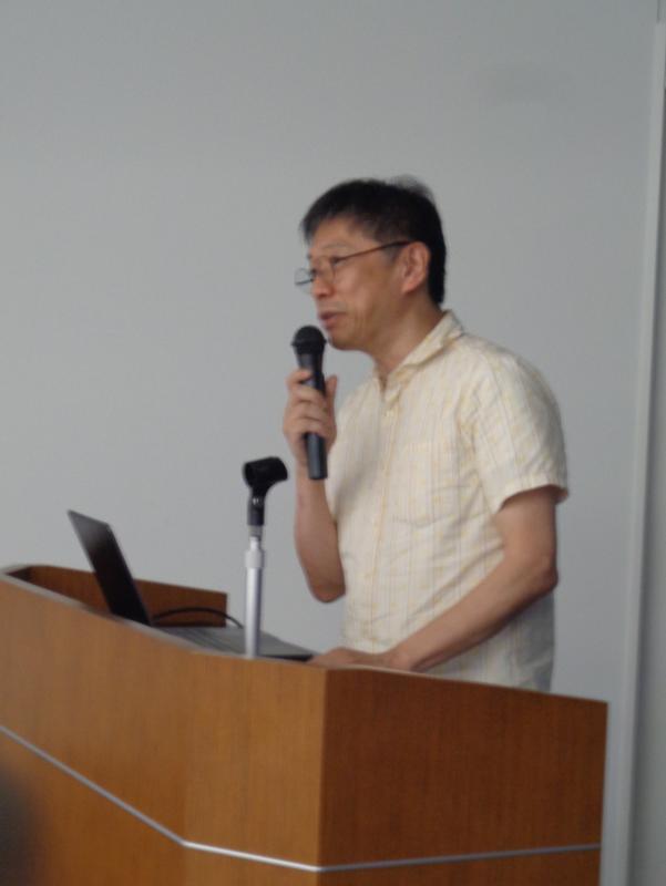 推進会議での講義。講師石原教授