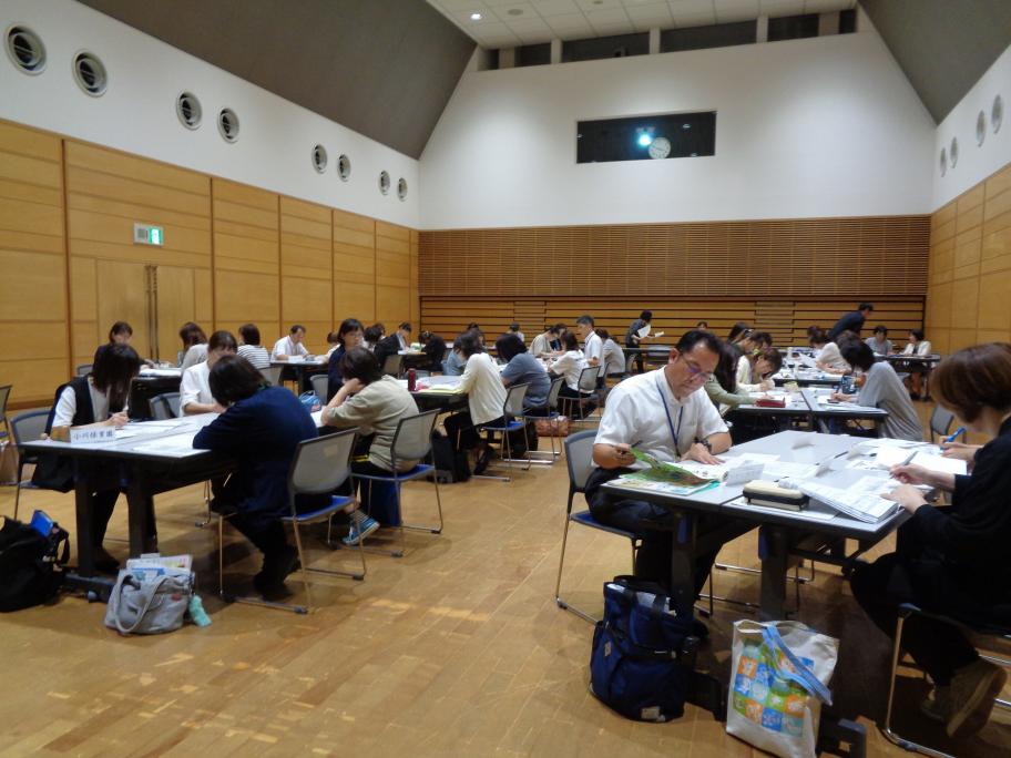 保幼小連絡会。研修風景。