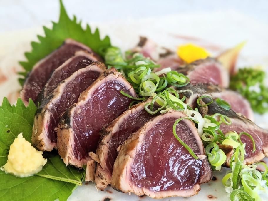 焼津産！一本釣り炭火焼かつおたたき