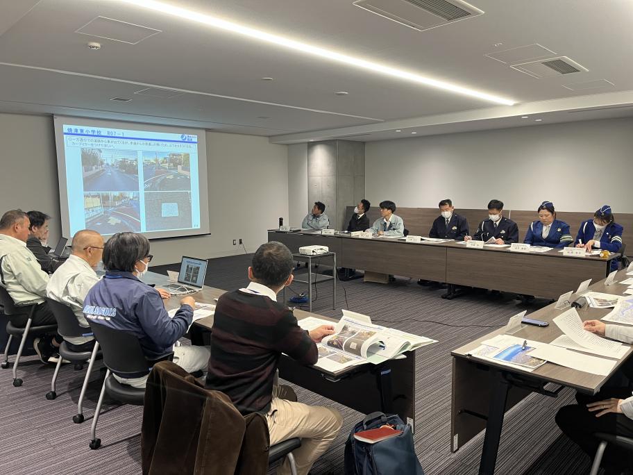 焼津市通学路等対策推進会議の様子