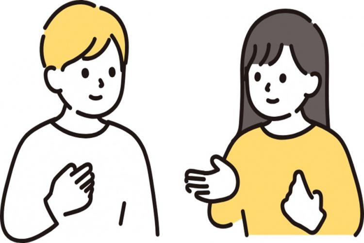 語り合いイメージのイラスト