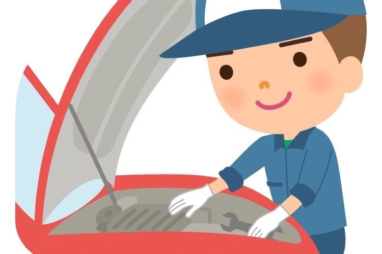 車を整備する人