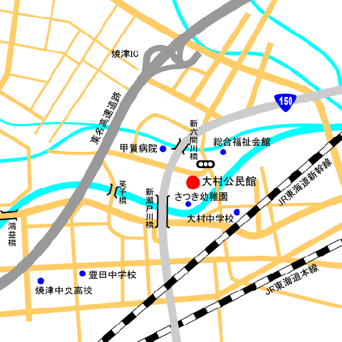 大村市民サービスセンター周辺地図