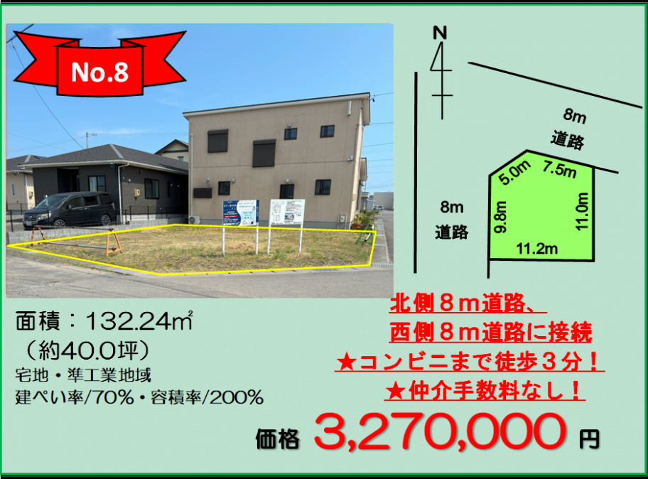売出番号8物件詳細情報