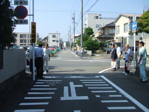 駅北地区現地調査の様子