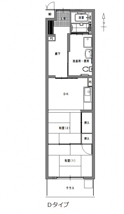 富士見団地間取り図D