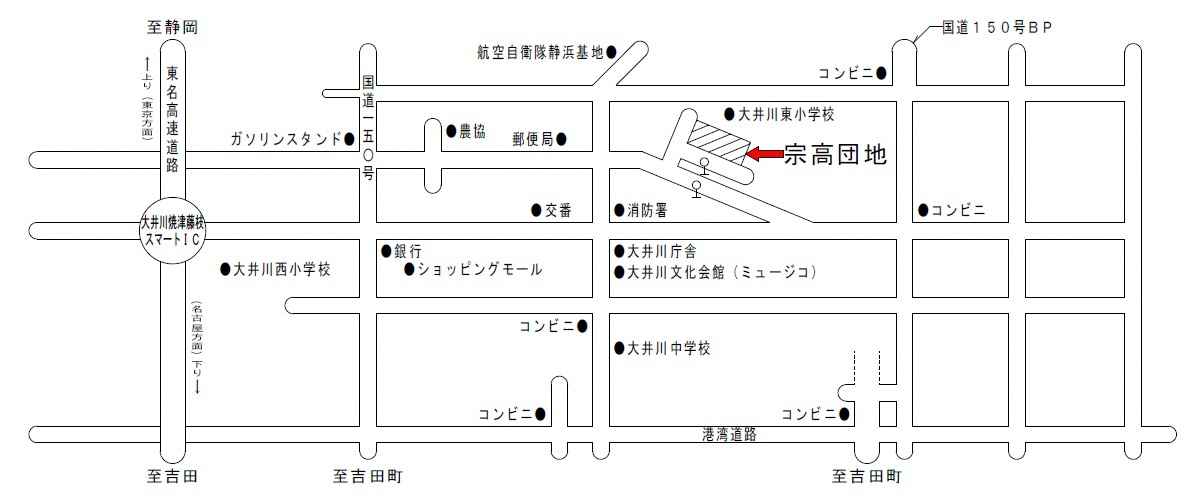 宗高団地地図