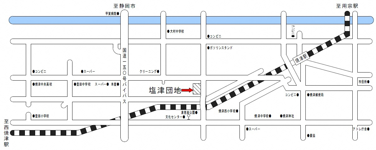 塩津団地周辺地図