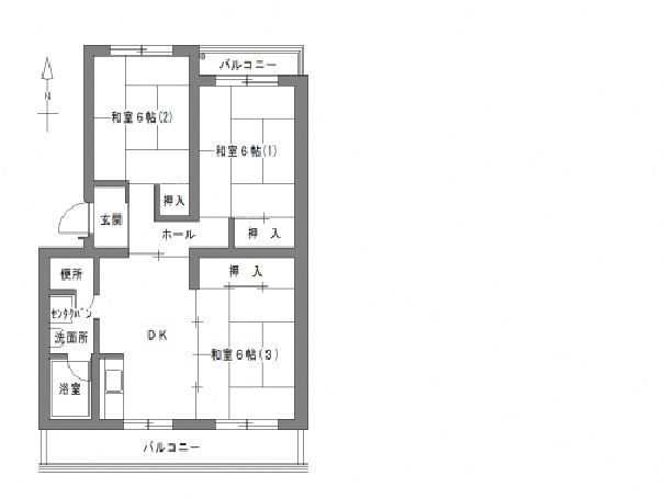 柳新屋団地間取り図