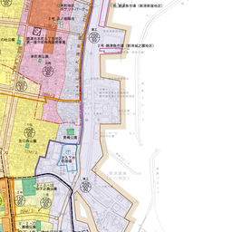 本命ギフト 焼津市都市計画図 デザイン