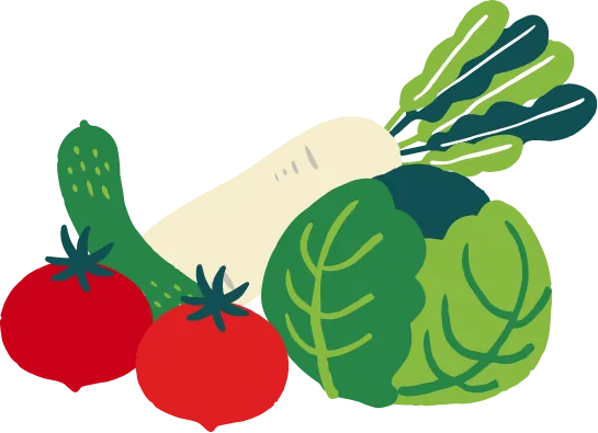 焼津地域農協祭野菜イラスト画像